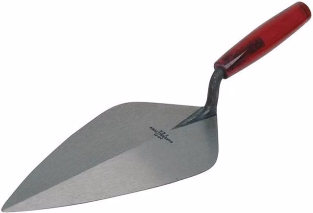 Marshalltown Steel London Pattern Brick Trowel, 34mm, Red and Multicolour