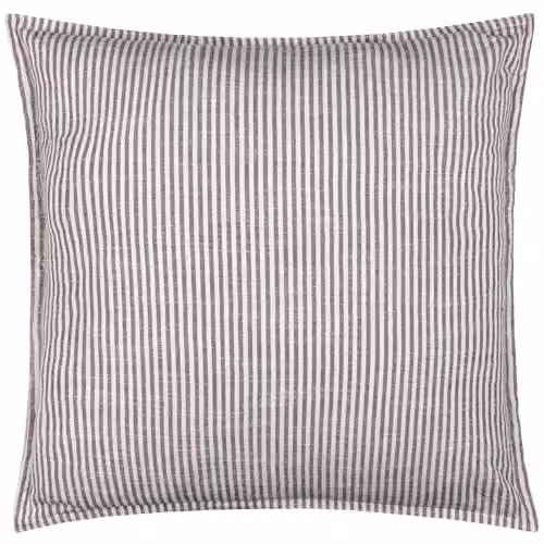 Riva Home Truro Striped Square Cotton and Polyester Cushion, Brown, W/D/H: 45 x 45 x 45 cm