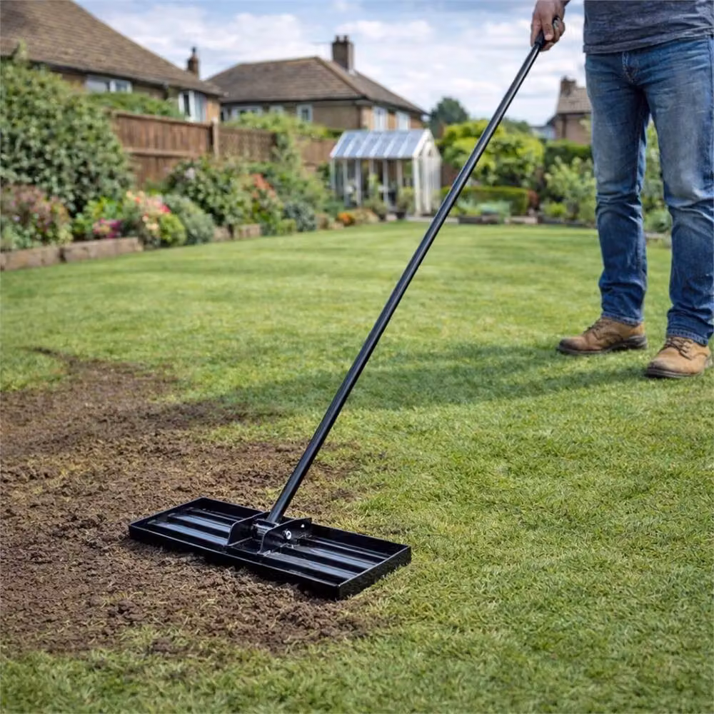 Havendro Black Levelling Rake Lawn Flattening Tool, W: 45.5 cm, D: 24.5 cm – 2