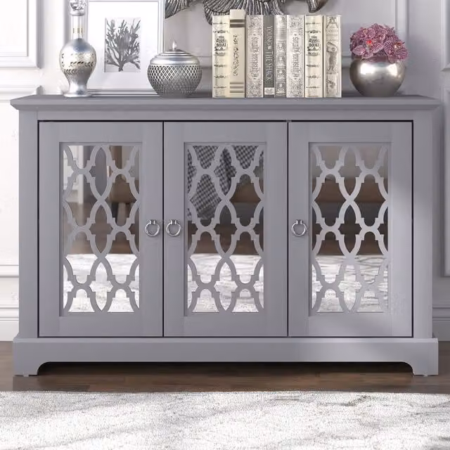 GFW Honiton 3 Door Sideboard in Matt Grey