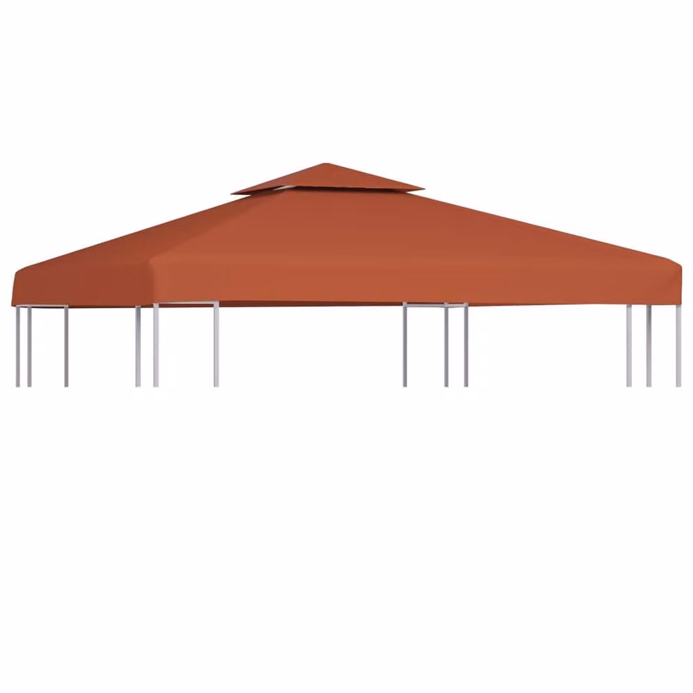 Berkfield Home 2-Tier Gazebo Top Cover, Terracotta, 3 x 3 m – 2