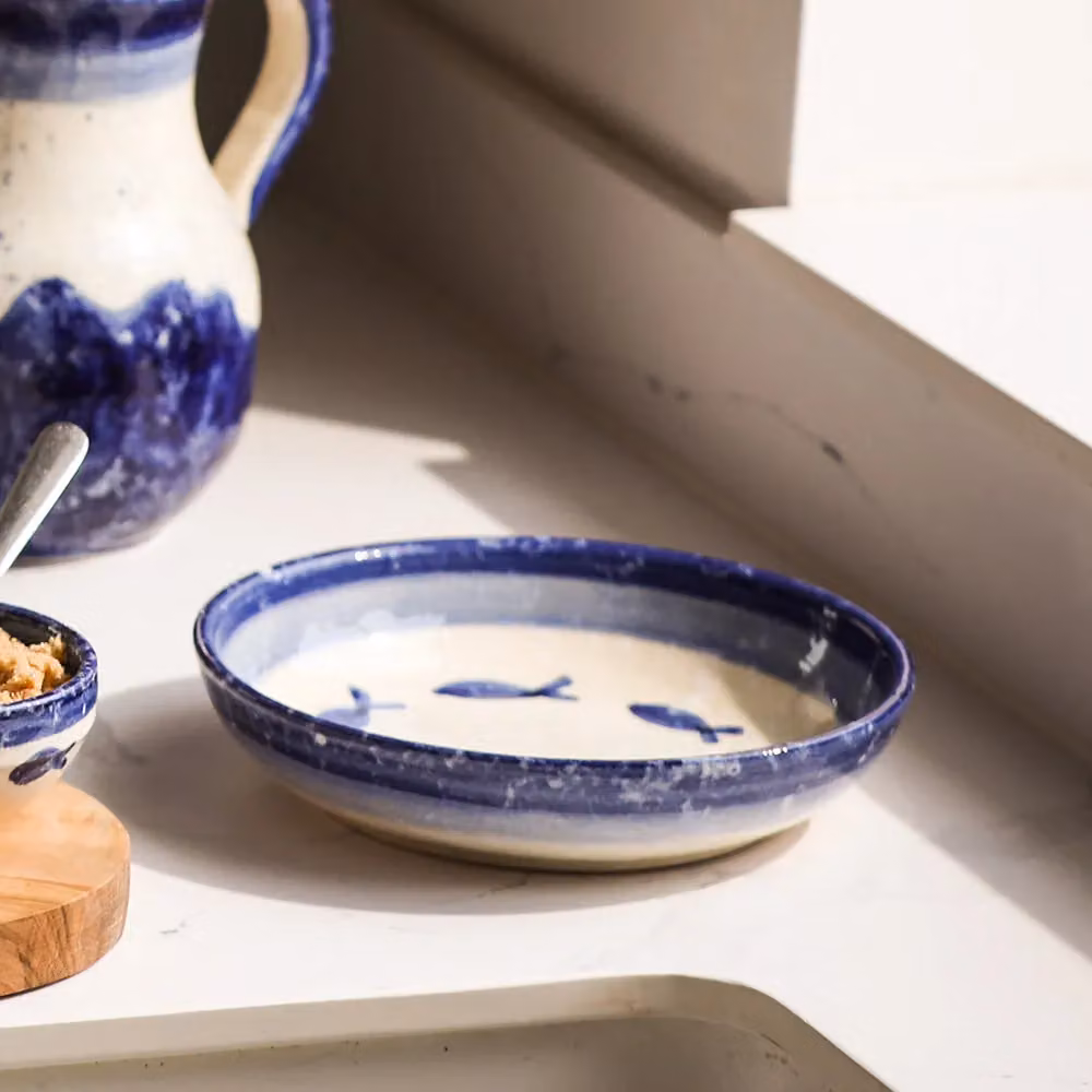 Selbrae House Ceramic Serving Bowl in Blue – 2
