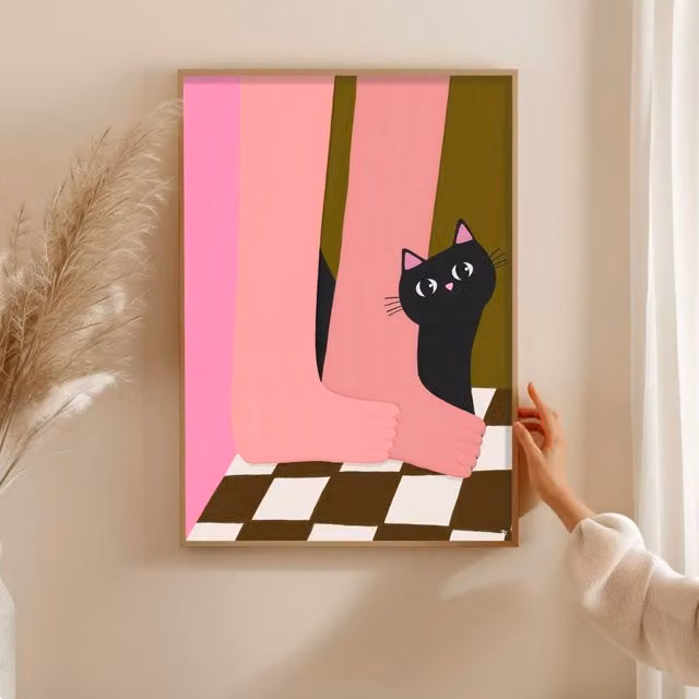 The Paper Tail Happy Feet Multicolour Paper Poster, Size: 21 x 29.7 cm