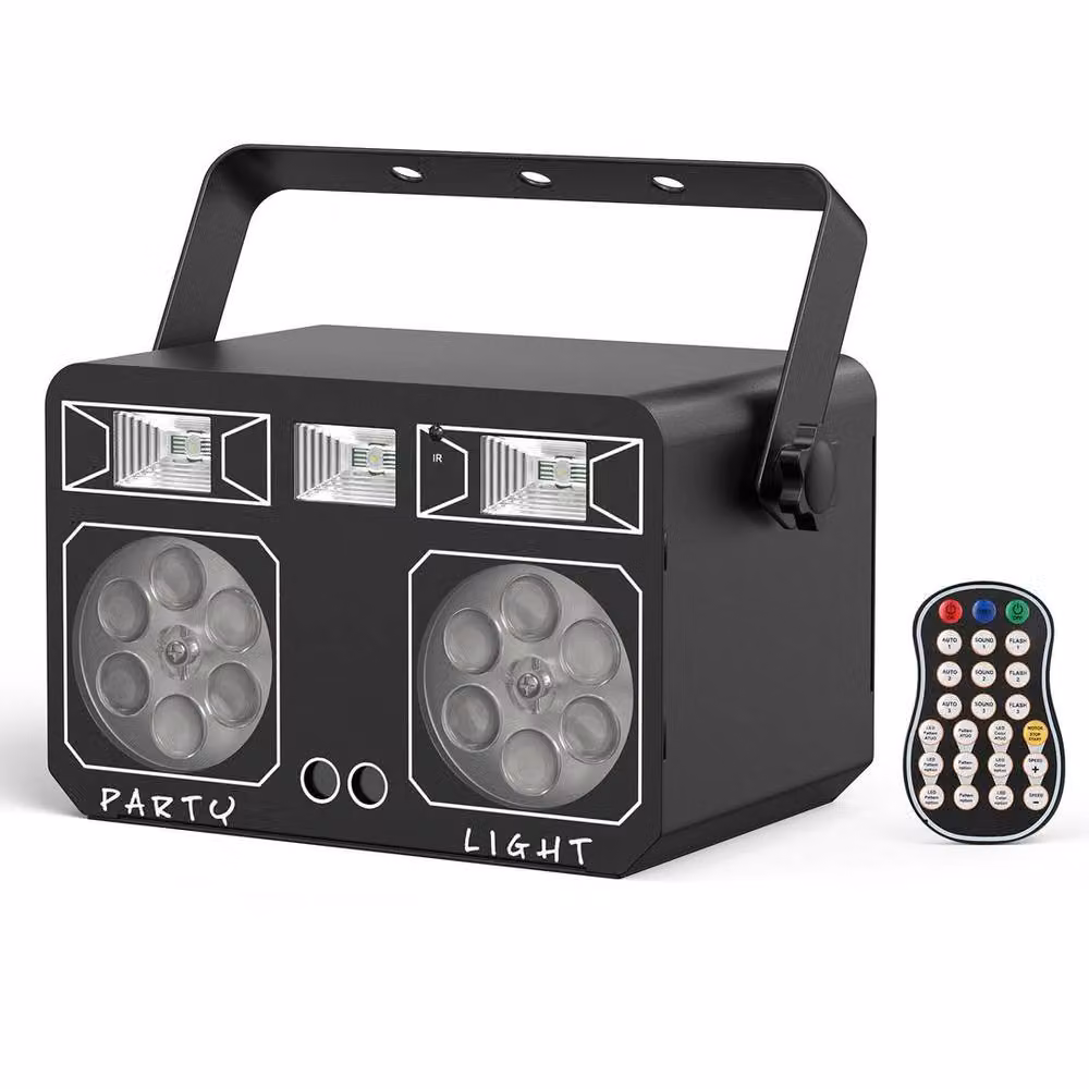 SPETLEK 5 in 1 Rotating Disco Party Laser with Patterns in Black, Diameter: 25.4 cm – 2