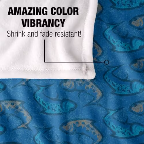 JQ Licensing Ying Yang Fish Pattern 2 Silky Touch Super Soft Fleece Throw Blanket in White, W/D/H: 152 x 127 cm – 3