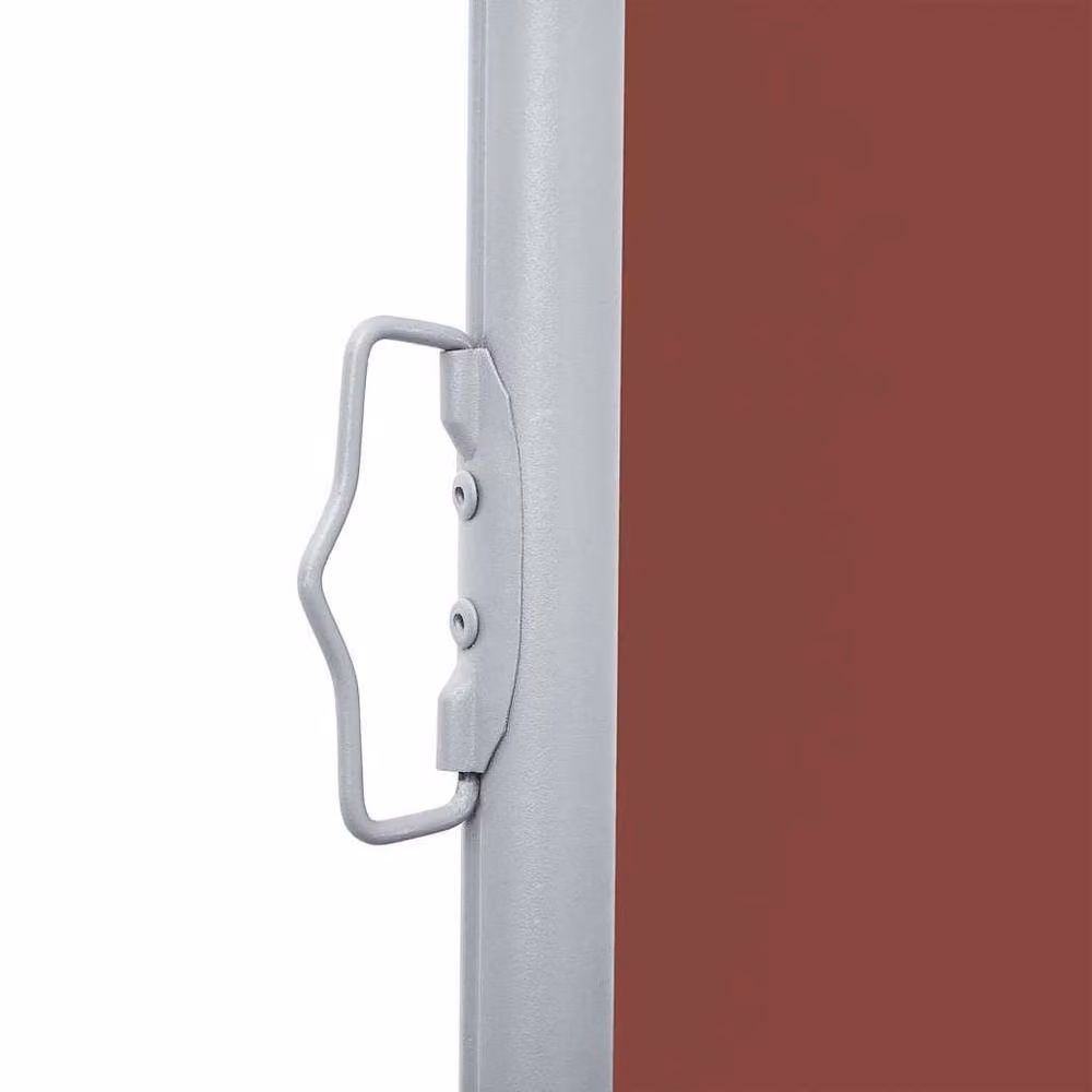 Berkfield Home Retractable Side Awning in Brown and Burgundy, W/H: 120 x 1000 cm – 3