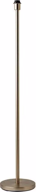 ValueLights Modern Cylinder Floor Lamp Base in Brushed Chrome Metal Finish