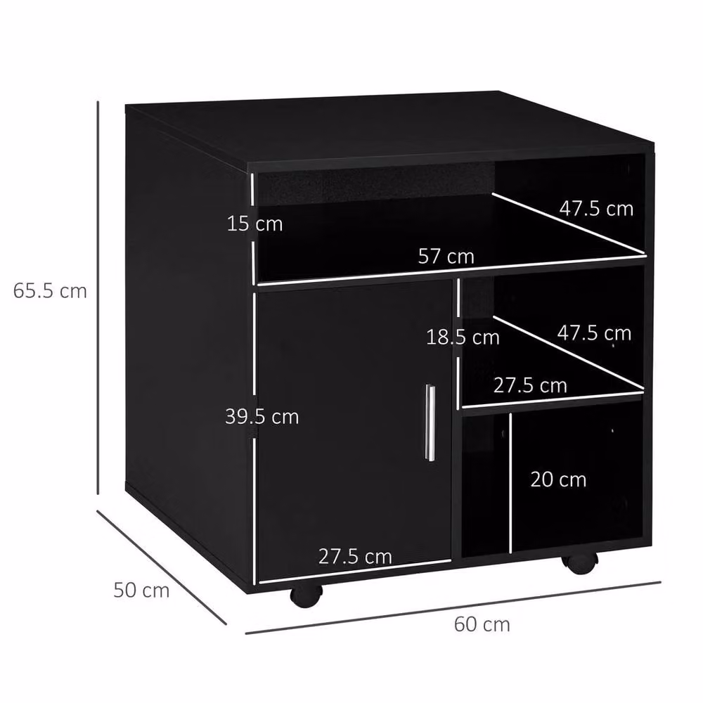 Kelvenix Black Modern Freestanding Storage Cabinet – 2