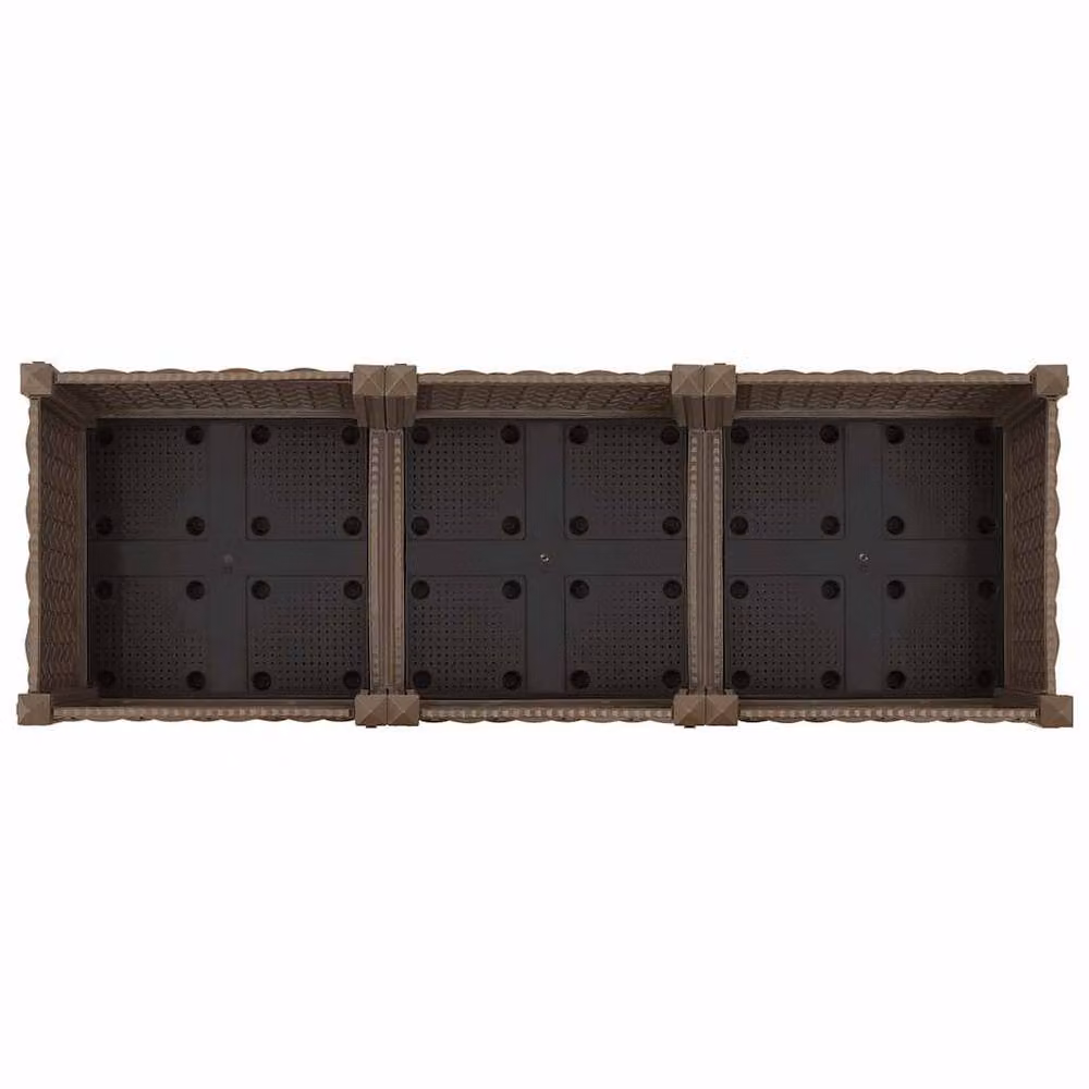 Berkfield Home Brown Polypropylene Raised Bed W/D/H: 120 x 40 x 71 cm – 3