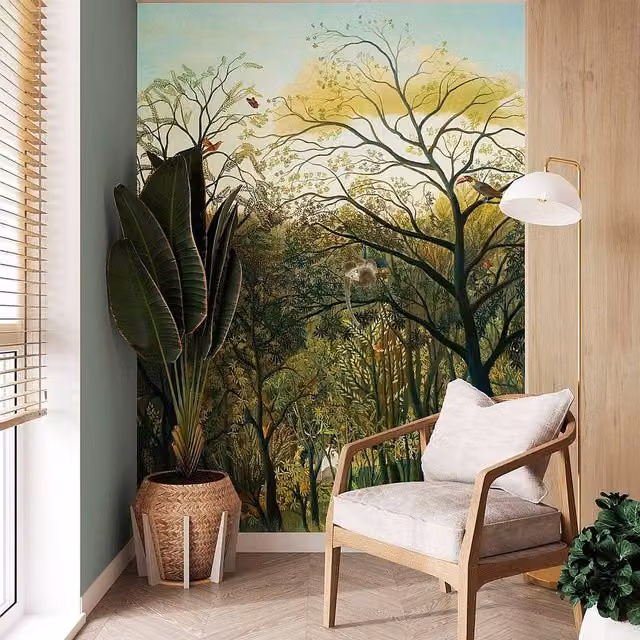 Superfresco Easy Safari Green Floral Mural, W: 300 cm, H: 280 cm – 1