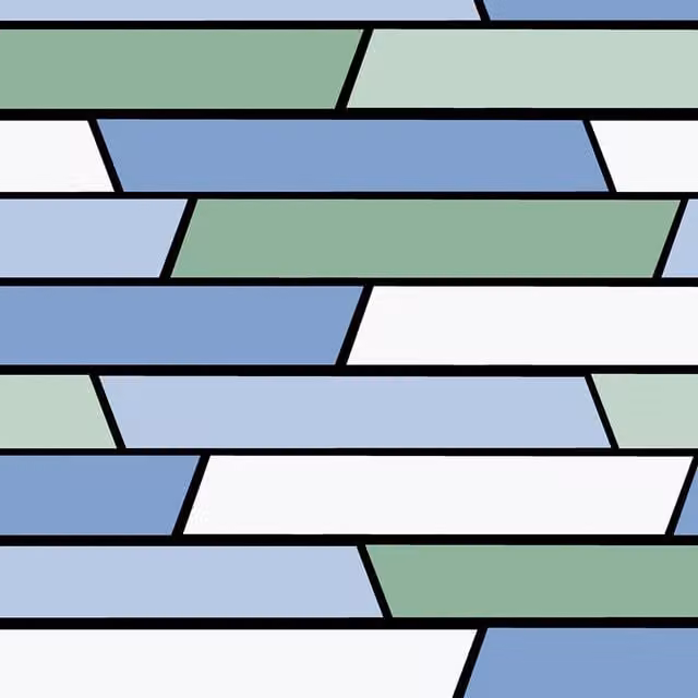 d-c-fix Self Adhesive Vitrail Geometric Window Privacy Film in Blue
