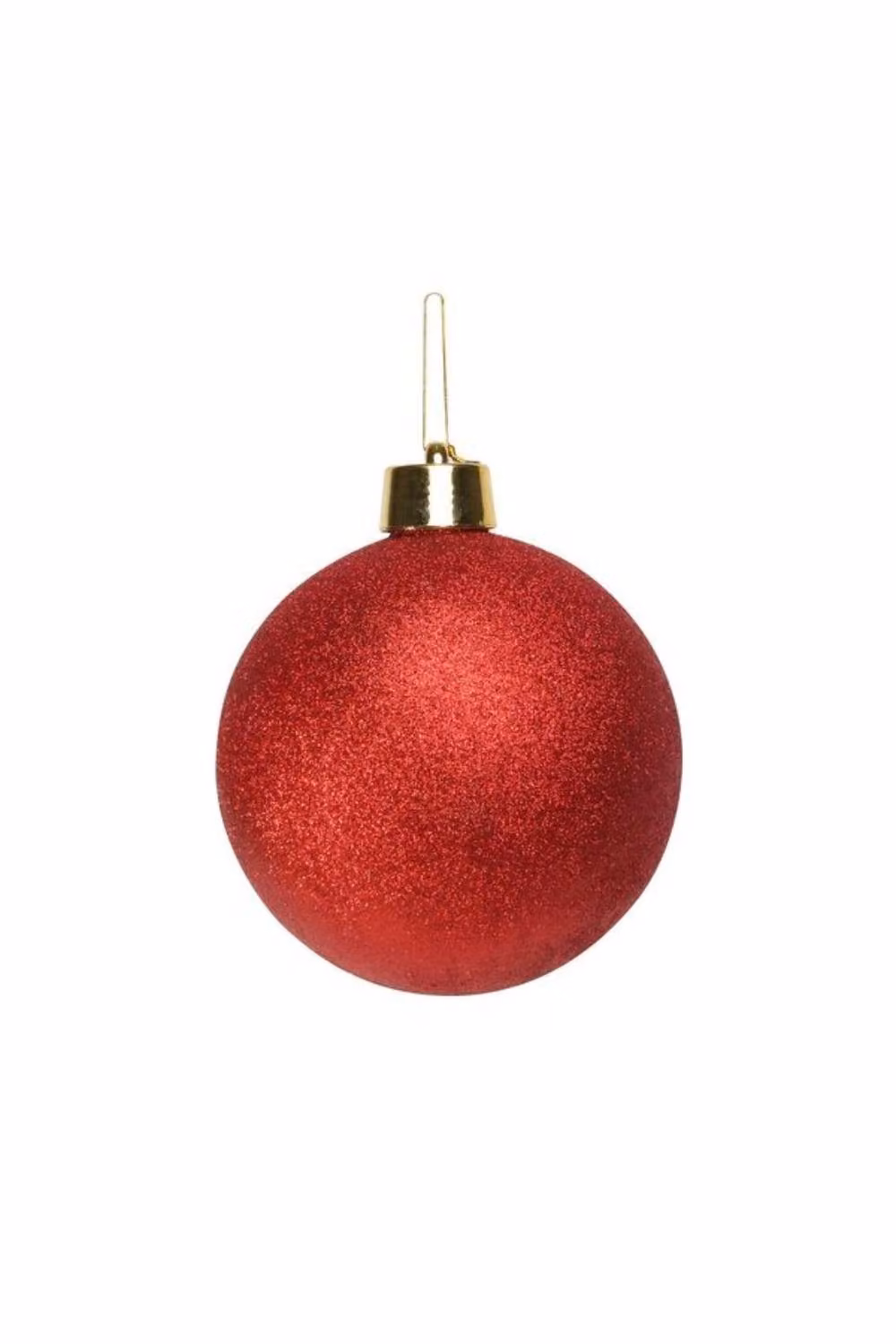 KDMD Red Glitter Shatterproof Christmas Bauble, Diameter: 20 cm – 2