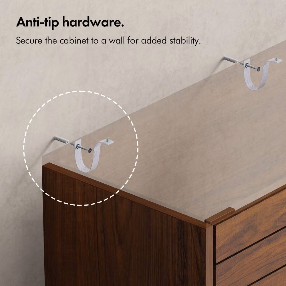 VonHaus Chester Freestanding Wood Effect Bathroom Storage Cabinet in Brown, W/D/H: 60 x 30 x 60 cm – 4