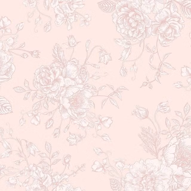 I Love Wallpaper Romantic Roses Botanical Floral Wallpaper in Pink