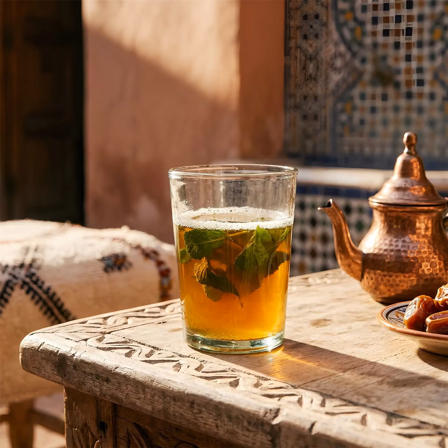 Nicola Spring Meknes Hand-Blown Moroccan Tumbler Glasses, Set of 6, 325ml, Transparent – 3