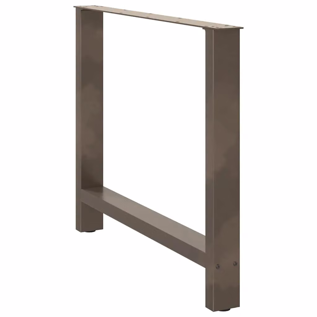 Berkfield Home Steel Coffee Table Legs, Grey, 2 Pieces, H: 72.5 cm, W: 100 cm – 2