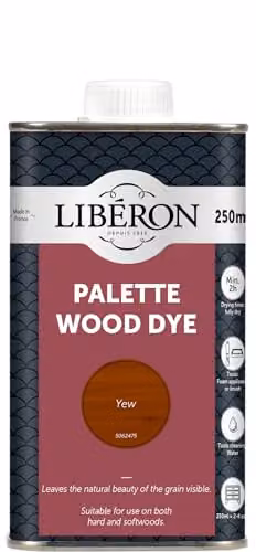 Liberon Palette Water-Based Wood Dye in Yew Green, 250ml