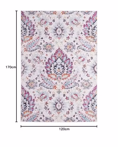 THE RUGS Multicoloured Oriental Vintage Style Rug, W: 120 cm, D: 170 cm – 2