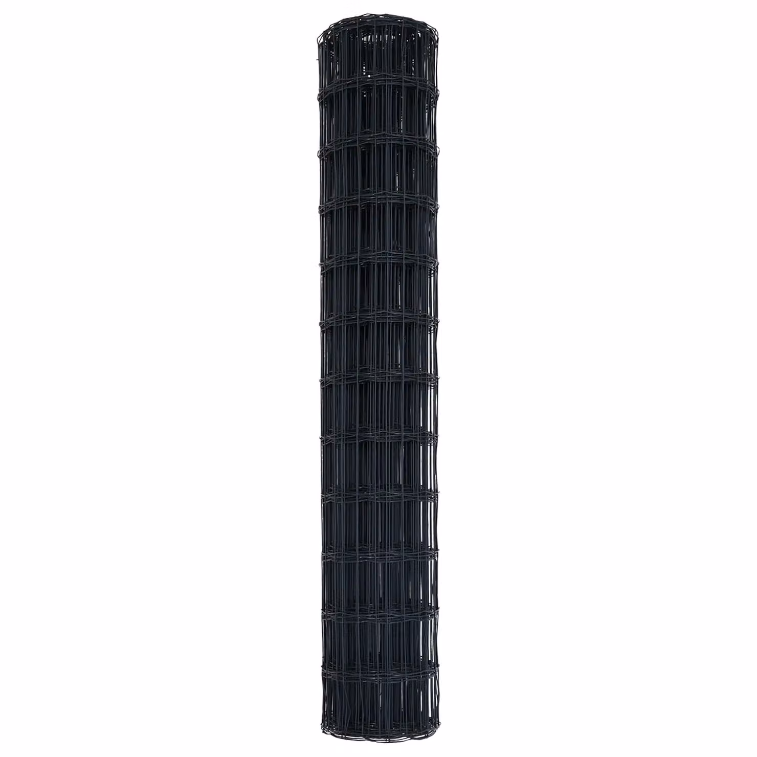 Berkfield Home Euro Fence Grey PVC-Coated Steel Fencing, H: 140 cm x W: 10 m – 4