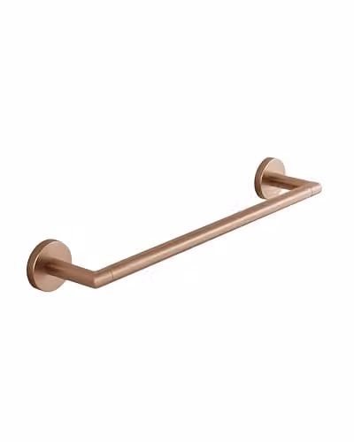 COSMIC Start Collection Wall-Mounted Metal Towel Rail in Bronze, W/D/H: 40 x 7.1 x 7.1 cm