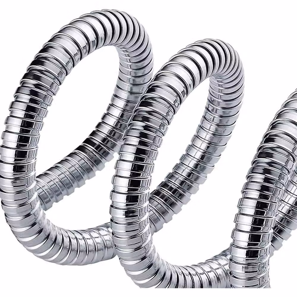 PAWNORA Silver Stainless Steel Shower Hose, 1 m – 2