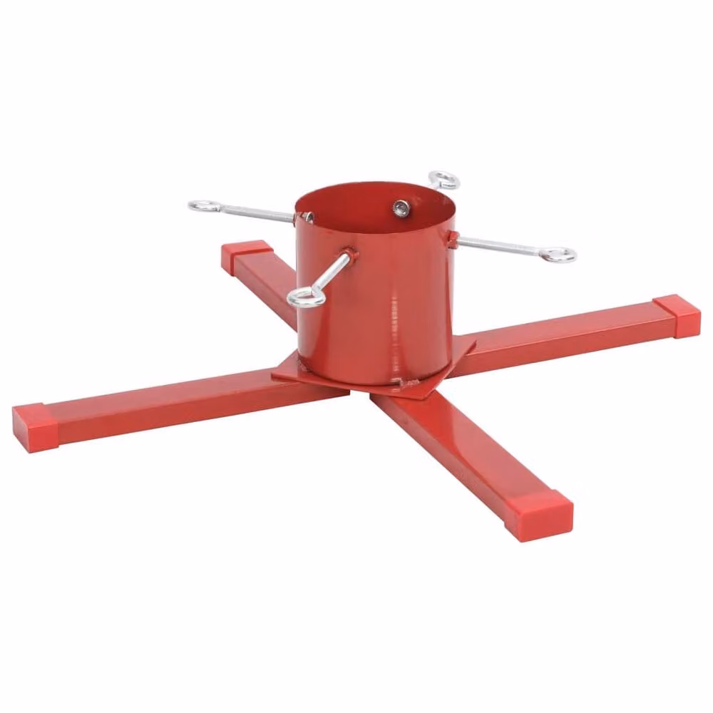 Berkfield Home Durable Red Christmas Tree Stand W/D/H: 61 x 61 x 15.5 cm – 3