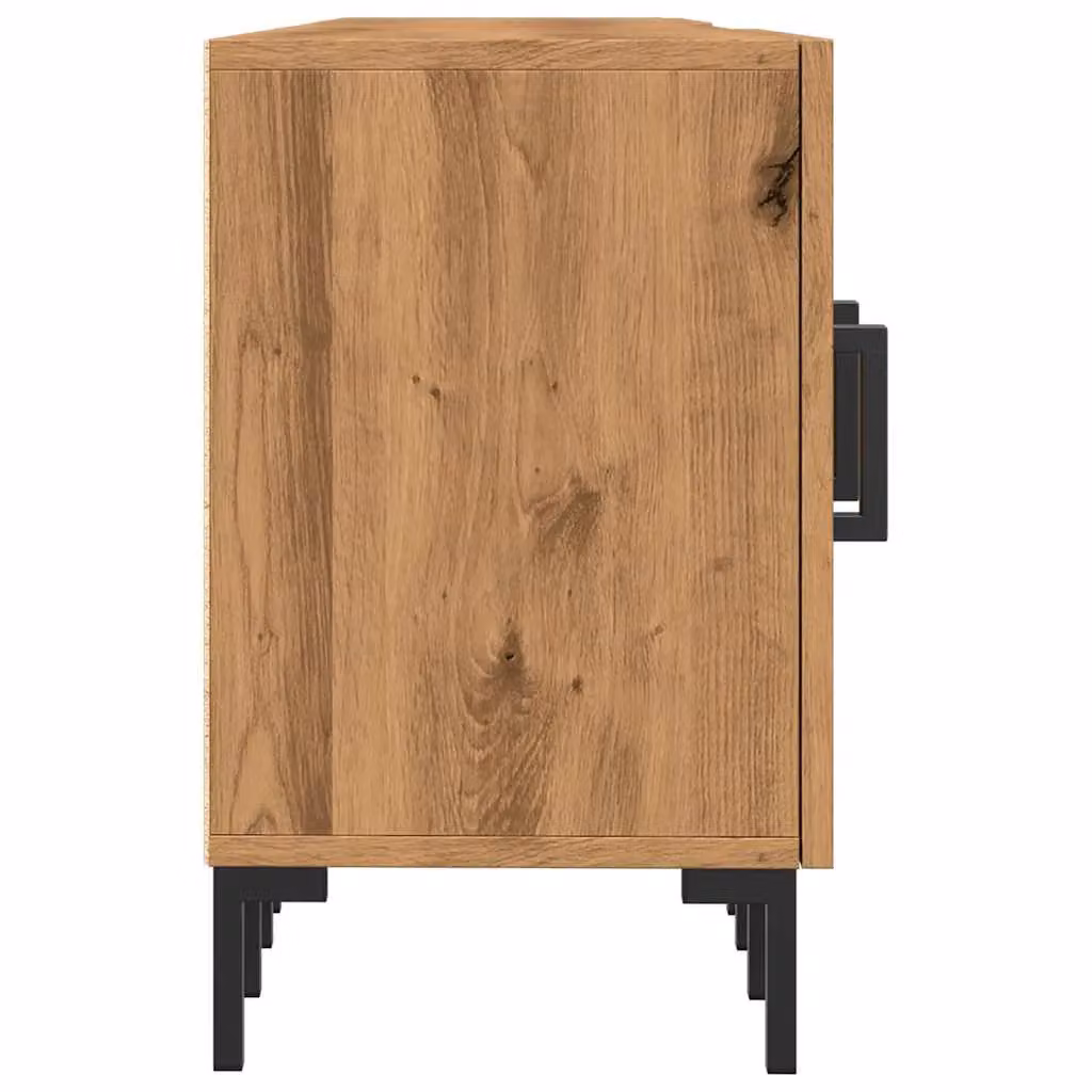 Berkfield Home Artisan Oak TV Cabinet in Brown, W/D/H: 150 x 30 x 50 cm – 4