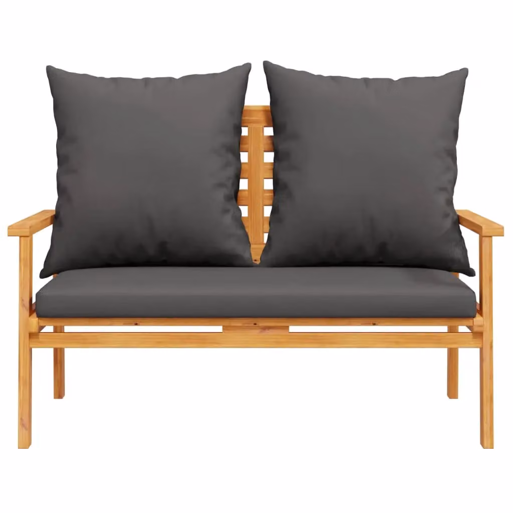Berkfield Home 3 Piece Acacia Wood Garden Lounge Set with Cushions in Brown – 3