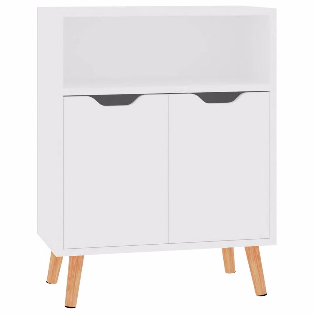 Berkfield Home Mid Century White Matt MDF Sideboard W/D/H: 60 x 30 x 72 cm – 2