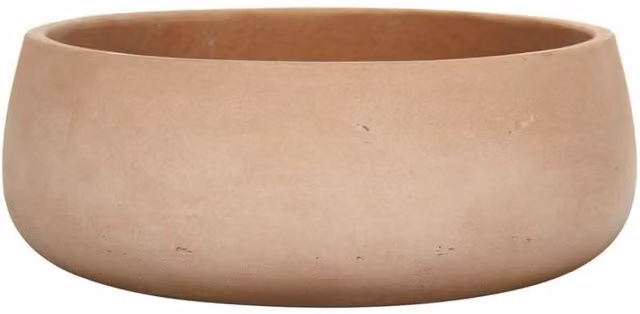 KDMD Hortus Classic Corsica Planter Pot in Beige/Sand, H: 9.0 cm, W: 24.0 cm