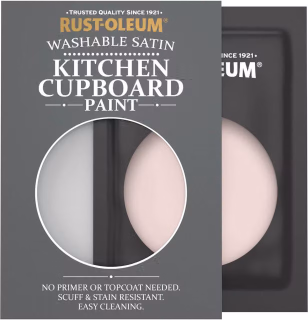 Rust-Oleum Kitchen Cupboard Satin Finish Tester Sachet, Pink Champagne, 10ml