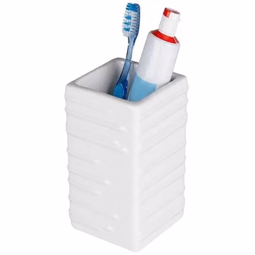 Orsina White Ceramic Bathroom Tumbler