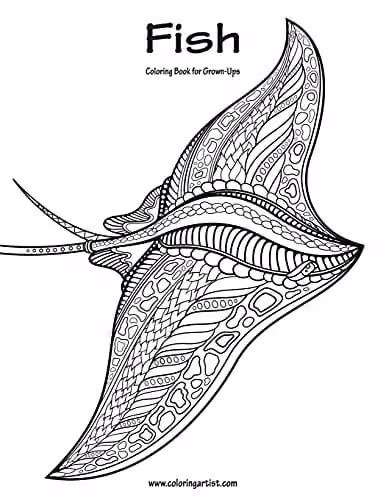 Fish Coloring Book for Grown-Ups Volume 1 by Createspace