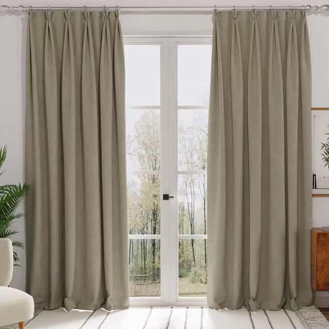 Terrys Modena Recycled Made to Measure Blackout Fabric Panel Curtain in Mist