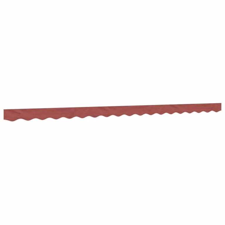Berkfield Home Replacement Awning Valance Fabric in Burgundy Stripe Red, 4.5 m