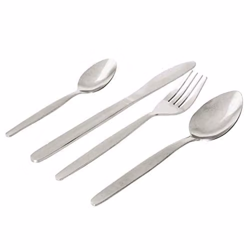 Sabichi 16-Piece Polished Silver Stainless Steel Cutlery Set – 1