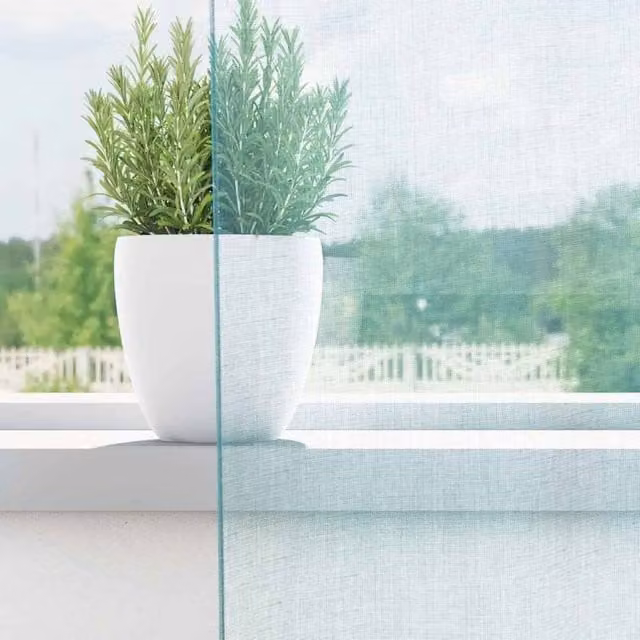 Berkfield Home Turquoise Voile Fabric Panel Curtains with Tabs, 2 Pack, W: 140 cm, H: 245 cm