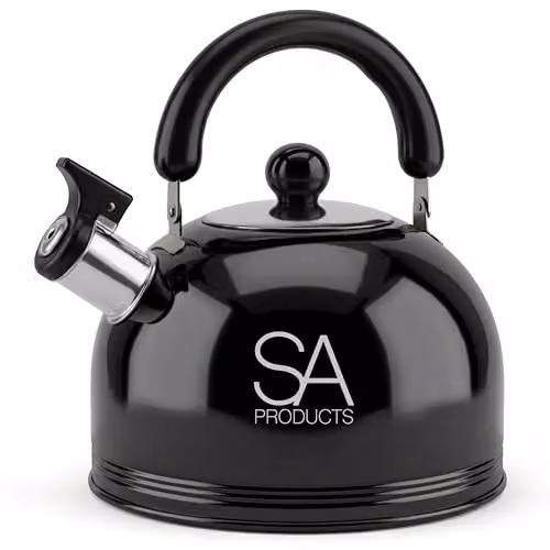 Tanness 3L Stainless Steel Camping Whistling Kettle, Black