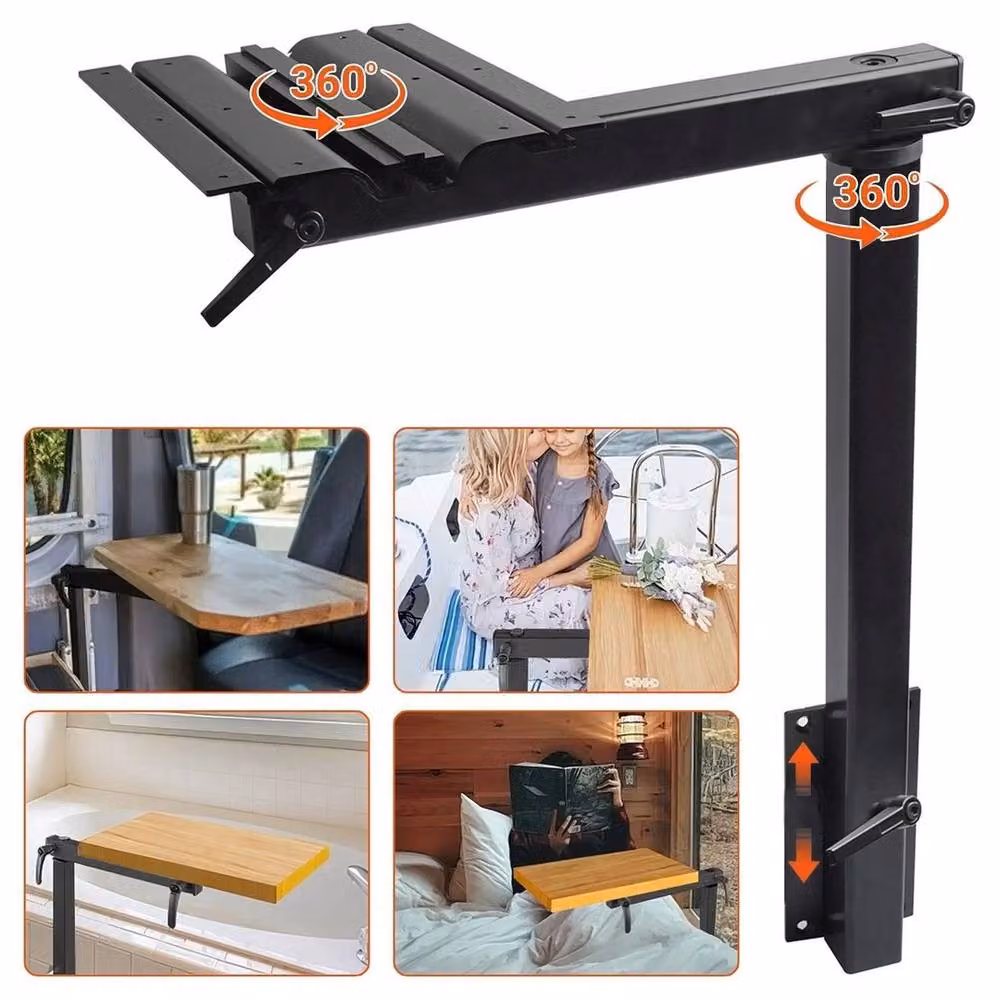 Nordara Black Campervan Swivel Table Bracket Kit – 3