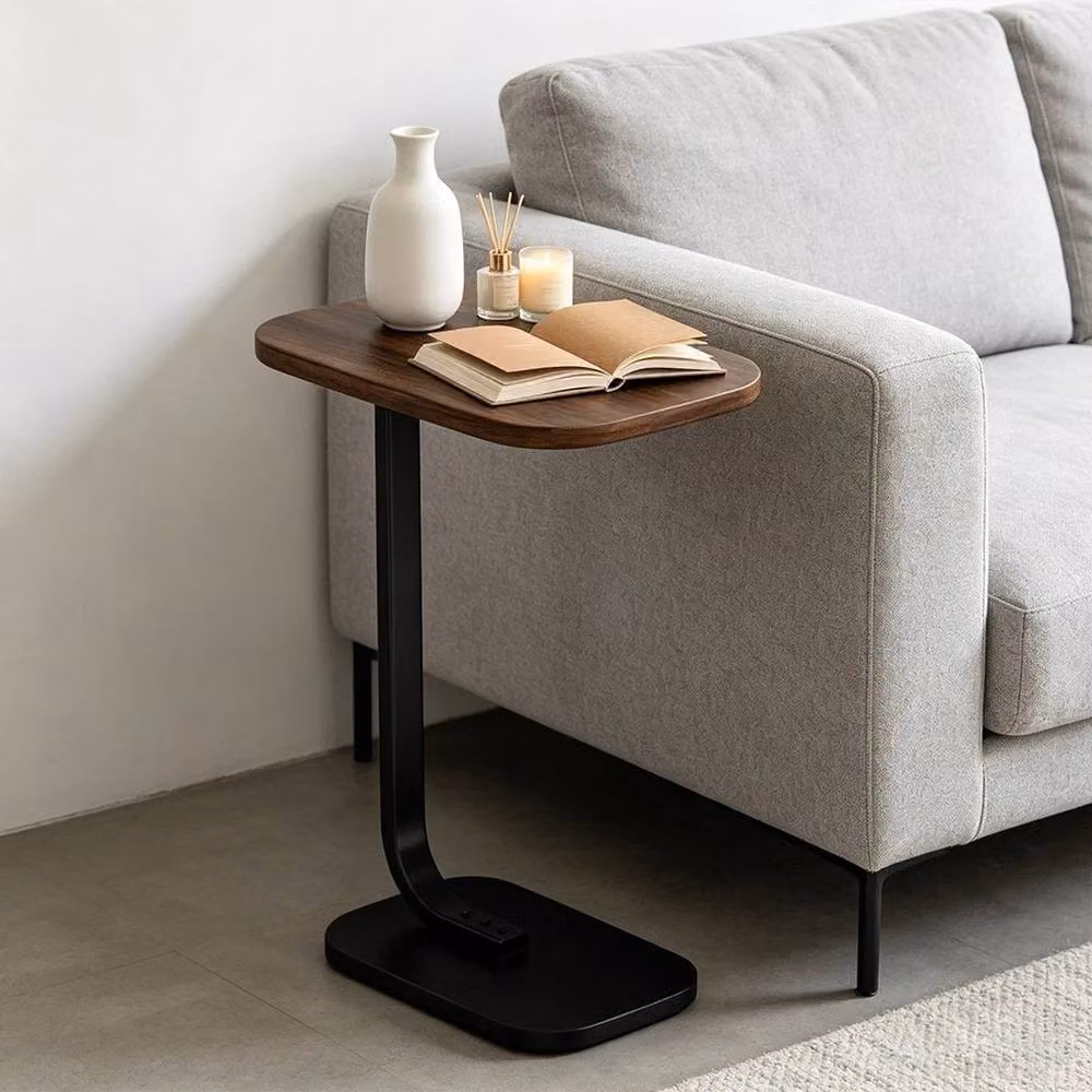 NESTLUNE Small Multifunctional Side Table in Brown, W/D/H: 15 x 15 x 100 cm – 2
