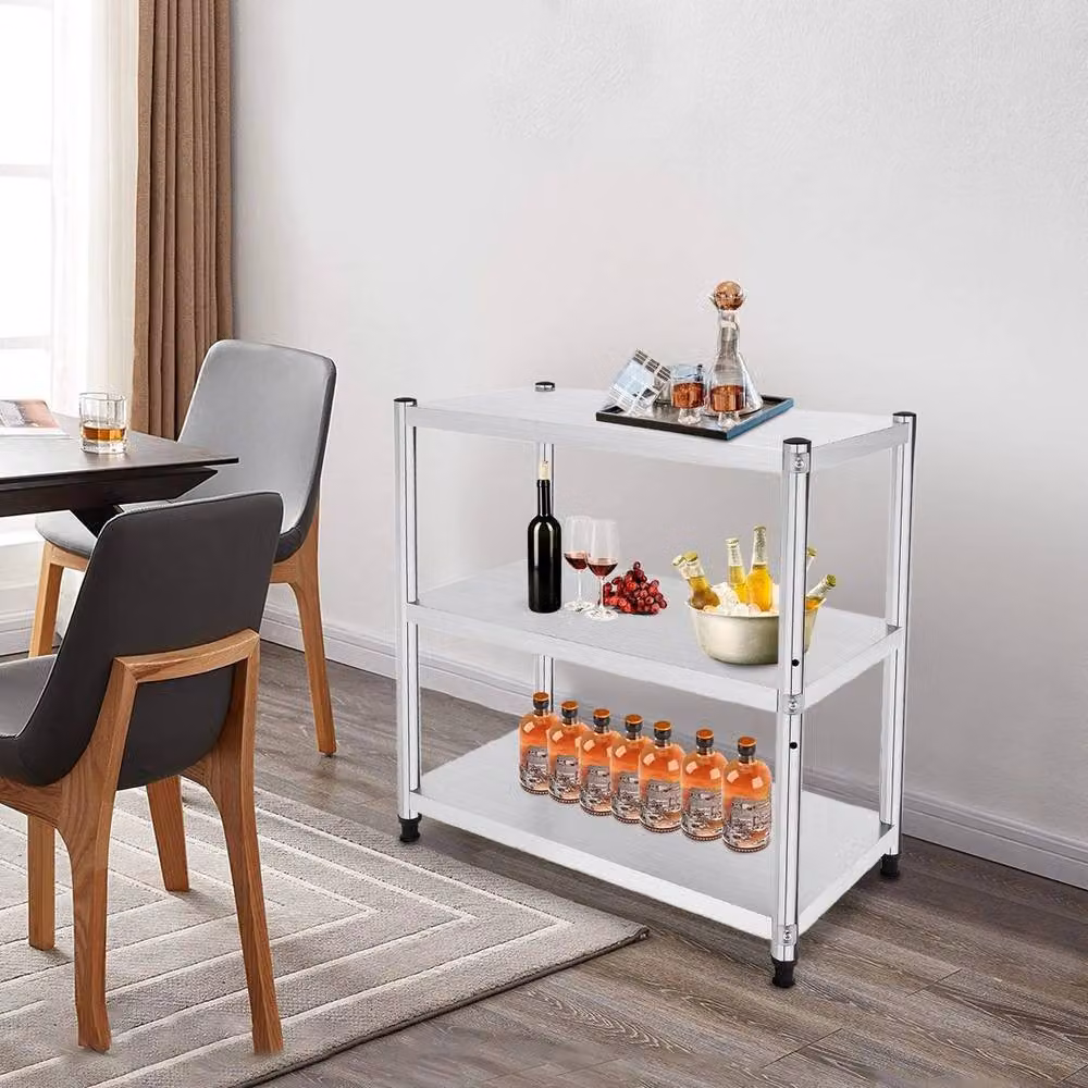 FORGEVIO Commercial Catering Stainless Steel Kitchen Table in Silver – 2