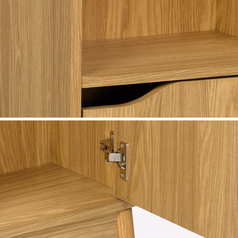 sweeek Vintage Pine Bathroom Storage Column in Light Brown, W/D/H: 25 x 4.5 x 167 cm – 3