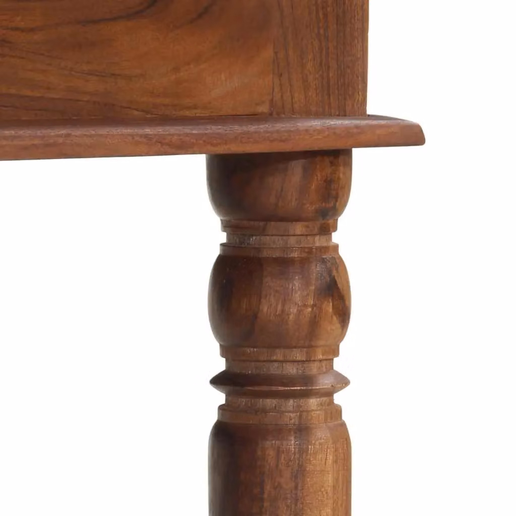 Berkfield Home Rectangular Acacia Wood Dining Table, Brown, W/D/H: 120 x 60 x 77 cm – 5