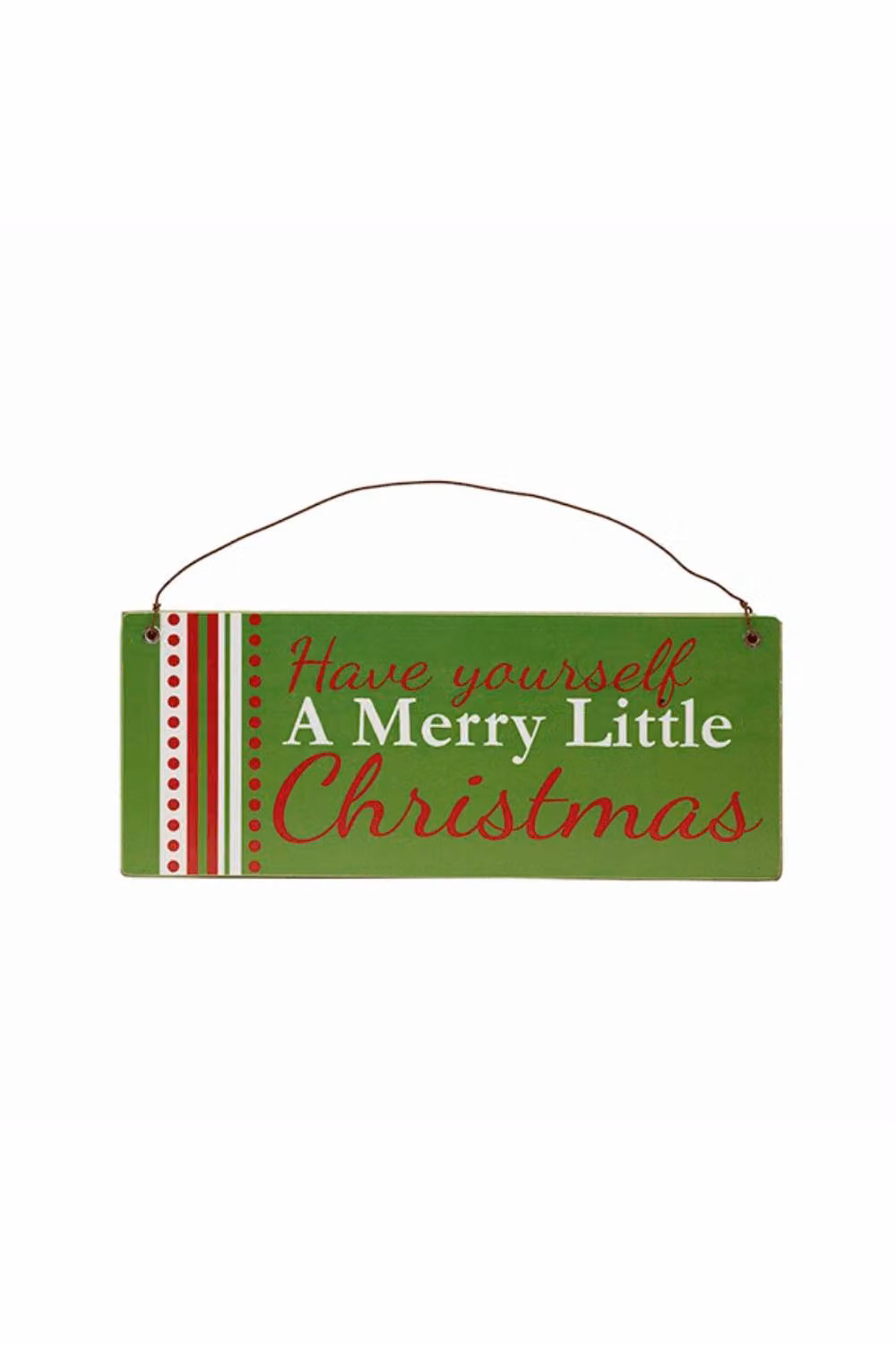 KDMD Merry Little Christmas Wall Plaque 2 Pack in Green – 2