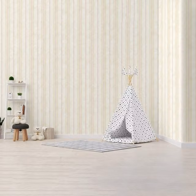SK Filson Washable Abstract Striped Wallpaper in Purple and Pink