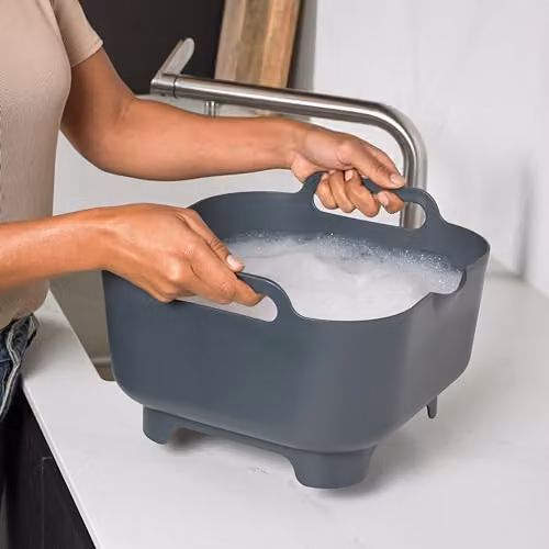 ReBorn Recycled Plastic Washing Up Bowl, 9L, Dark Grey – 3