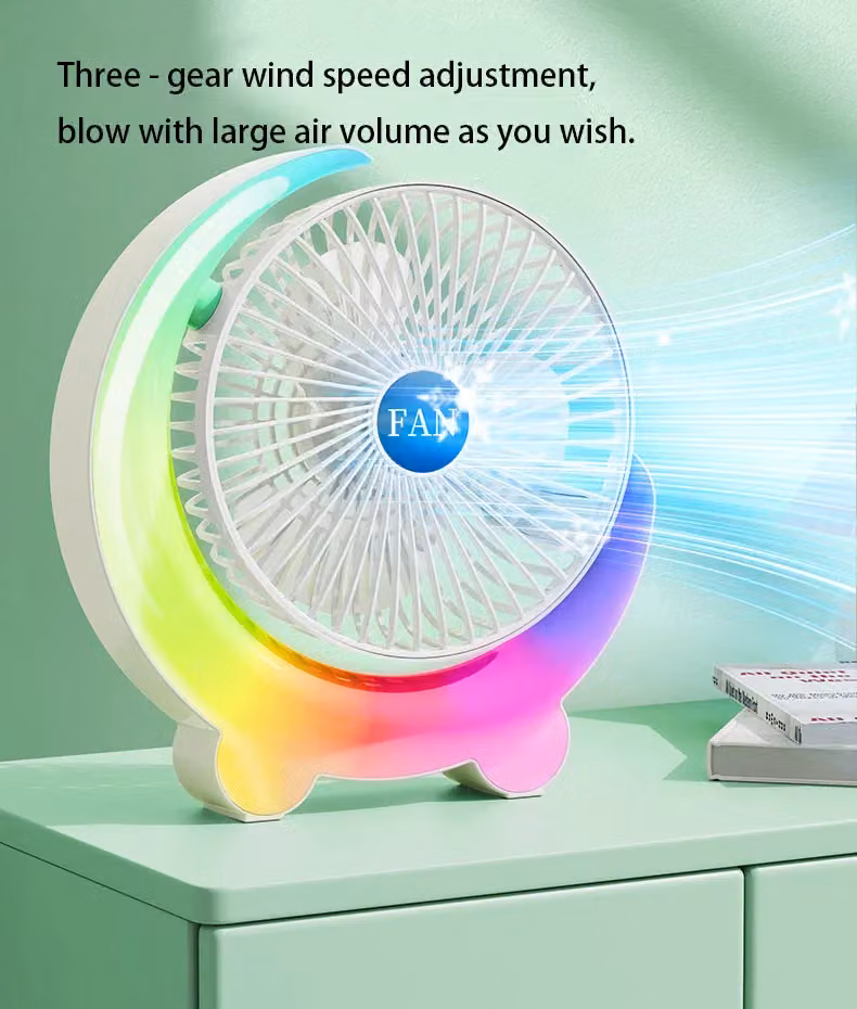Leaper Mini Rechargeable USB Electric Cooling Fan, Blue – 3