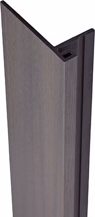 Ecoscape WPC Composite Slatted Cladding Reveal Trim, Argent Grey, 3.6m