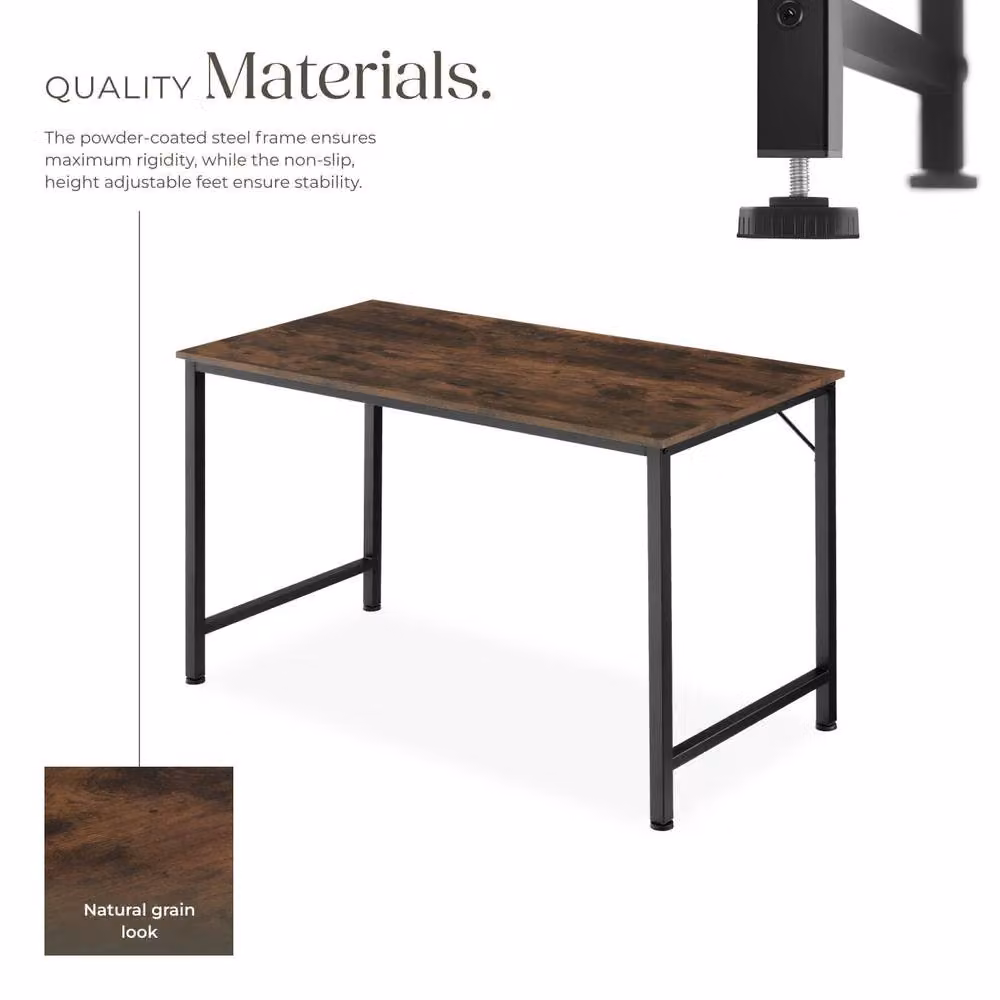 tectake Jenkins Writing Desk in Brown – 3