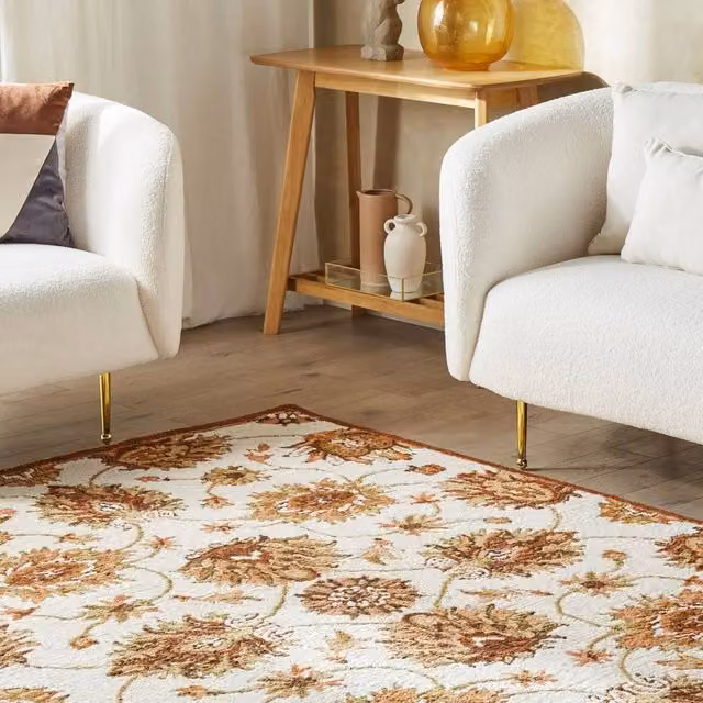 Wyld and Coco Hand-Tufted Wool Oriental Rug in Beige and Brown, W: 160 cm, D: 230 cm – 1